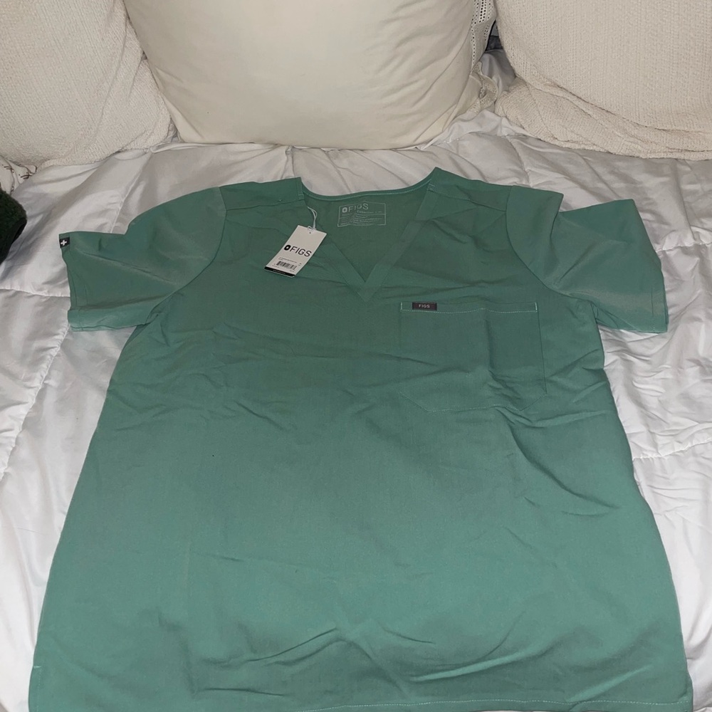 Figs Jade Catarina Scrub Top